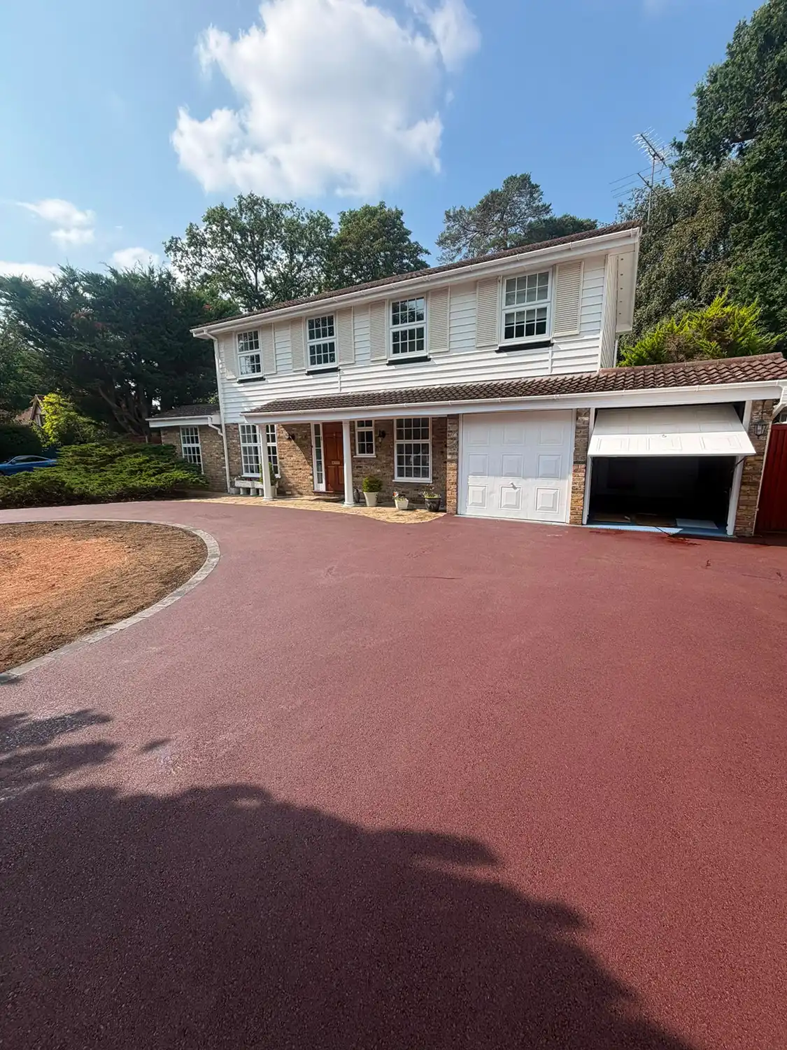 red asphalt